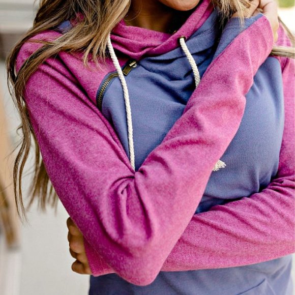 Ampersand Avenue DoubleHood Sweatshirt - Tahoe - Picture 4 of 7